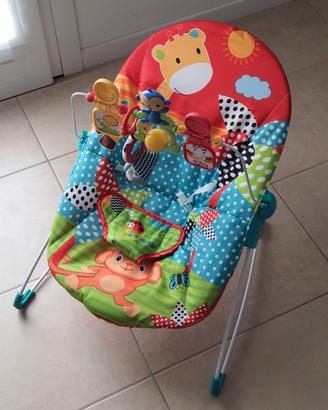 Sdraietta a dondolo neonato con arco giochi