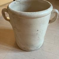 Antico vaso in terracotta smaltata