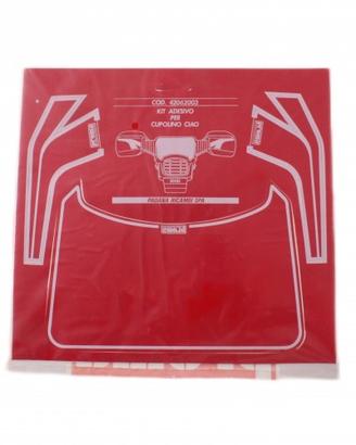 Kit adesivi rossi per cupolino porta faro anterior