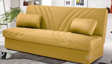 Divano Letto 3 Posti con Contenitore – Colore Gial