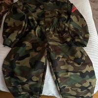 Costume carnevale 8/10 anni soldato