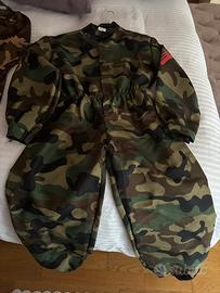 Costume carnevale 8/10 anni soldato