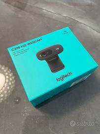 Logitech C270 HD webcam 720p video calls nuova