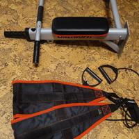 palestra da muro, trazioni, combinata addominali 