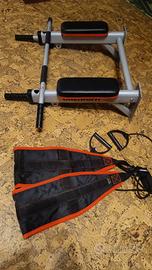 palestra da muro, trazioni, combinata addominali 