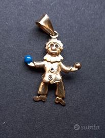 Ciondolo Argento 925 e Oro 18kt Vintage