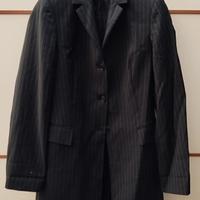 Giacca spolverino gessato donna 