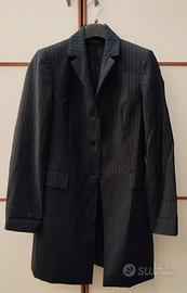 Giacca spolverino gessato donna 