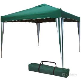 Gazebo Pieghevole 3x3 m Verde
