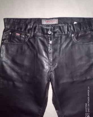Pantaloni Biker ecopelle neri Take Two 