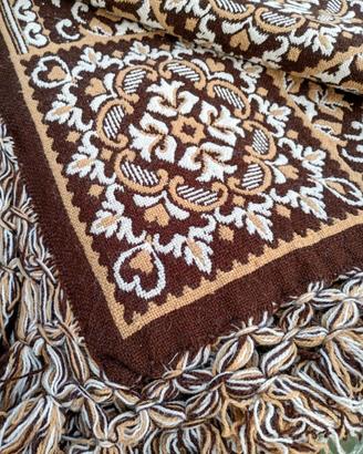 Copriletto matrim. nocciola in Lana, artigianale