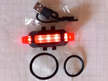Luce bici posteriore Ricaricabile USB nuovo cavett