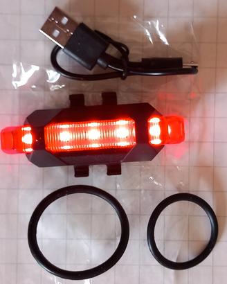 Luce bici posteriore Ricaricabile USB nuovo cavett