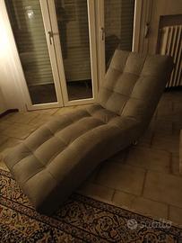 Chaise longue imbottita