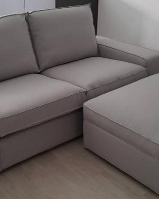 Divano IKEA 2 posti + Poggiapiedi Contenitore