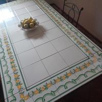 tavolo da cucina o da gazebo in ferro battuto