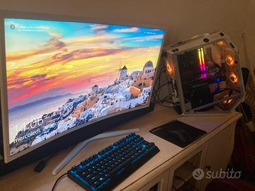 Monitor PC Curvo Samsung 32" Bianco