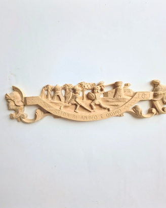 Chiave Carretto Siciliano decorativa in legno