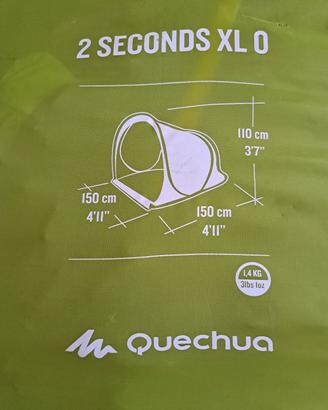 tenda decathlon  2 seconds