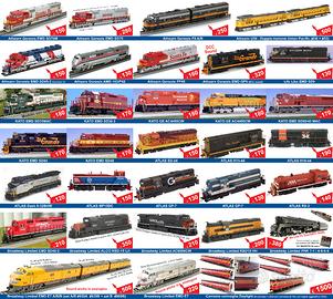 Locomotive americane Athearn BLI Kato Atlas -Treni