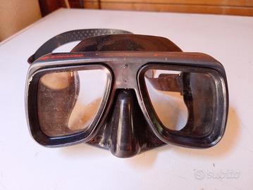 maschera subacquea vintage Picasso black team 