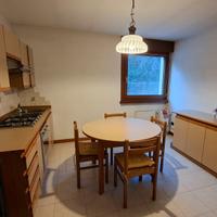 cucina con elettrodomestici