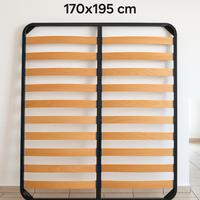 Rete matrimoniale a doghe in legno 170x195 cm – ro