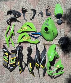 Set carene ABS grafica KRT per Kawasaki ZX6R 2019