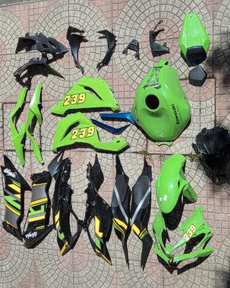 Set carene ABS grafica KRT per Kawasaki ZX6R 2019