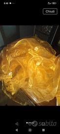 Coppia tende velate. Oro.
