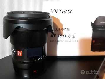 Viltrox 16mm 1,8 Z mount. Mai usato. Prezzaccio.