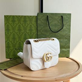 Borsa Gucci Mormont GG Bianca