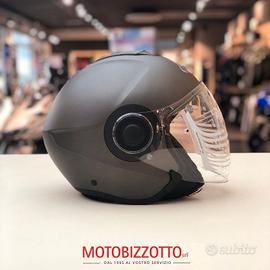 Casco jet i40 semi flat titanium