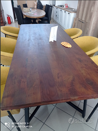 Tavolo 240 cm in stile industrial