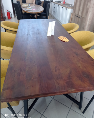 Tavolo 240 cm in stile industrial