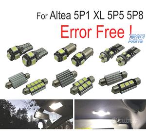 KIT 11 LAMPADE LED INTERNE PER SEAT ALTEA 5 P 1 AL