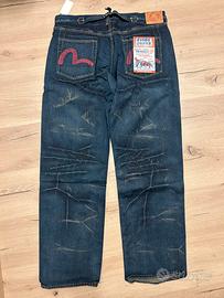 Jeans Evisu Genes Size 42 Us Logo rosso