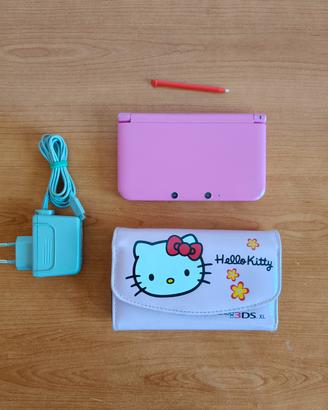 Nintendo 3DS XL rosa con custodia no caricabatteri