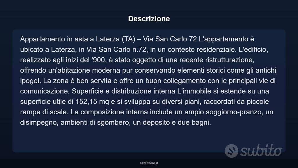 Appartamento – Laterza, Taranto - Vista 3