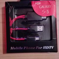 MHL Micro USB a HDMI Cavo 1080P HDTV Adattatore pe