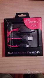 MHL Micro USB a HDMI Cavo 1080P HDTV Adattatore pe