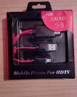 MHL Micro USB a HDMI Cavo 1080P HDTV Adattatore pe