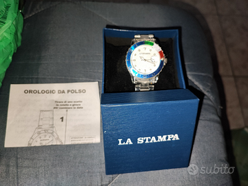Orologio LA STAMPA nuovo con difetto di fabbrica