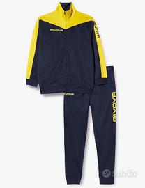 GIVOVA TUTA ROMA Taglia XL Blu/Giallo.