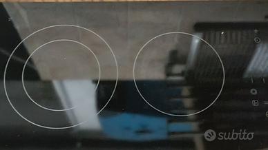Piano Cottura Vetroceramica 2 Fuochi con Mobiletto