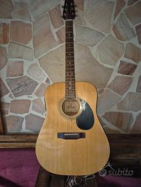chitarra semiacustica elettrificata
