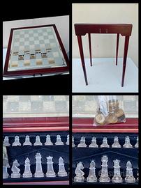 Scacchiera in legno stile vintage 