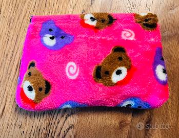 Pochette piccola rosa con orsetti