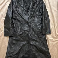 Cappotto Lungo in Pelle Vintage – Taglia M