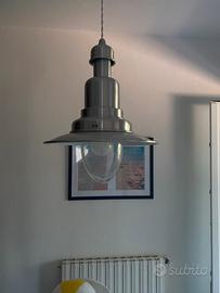 Lampada sospesa stile marinaro in alluminio